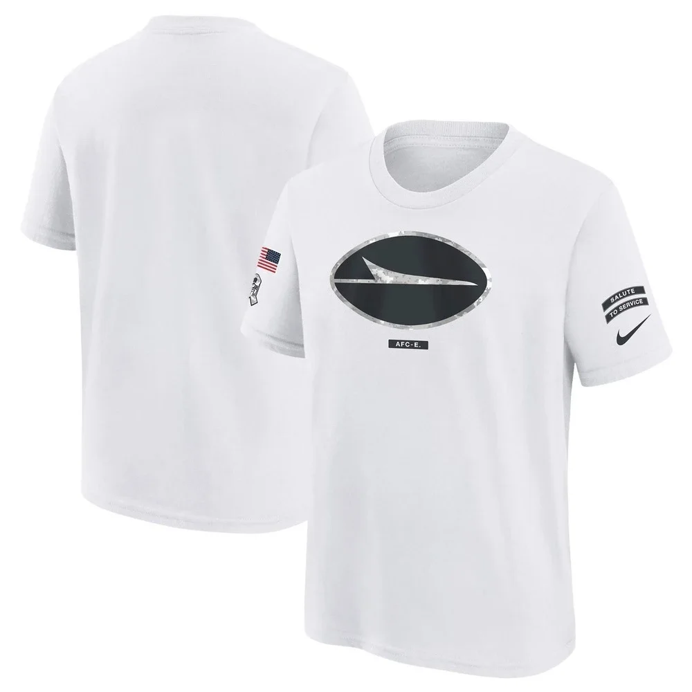 New Nike Youth New York Jets‎ Short Sleeve Shirt Size Medium Salute to Service